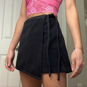 NWOT pacsun denim wrap skort